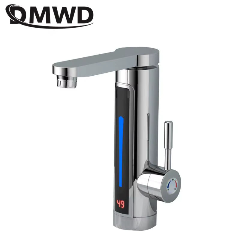 Household Instant Heating Faucet Electric Water Heater Hot Cold Dual-Use Tankless Tap Quick Heating LED Temperature Display