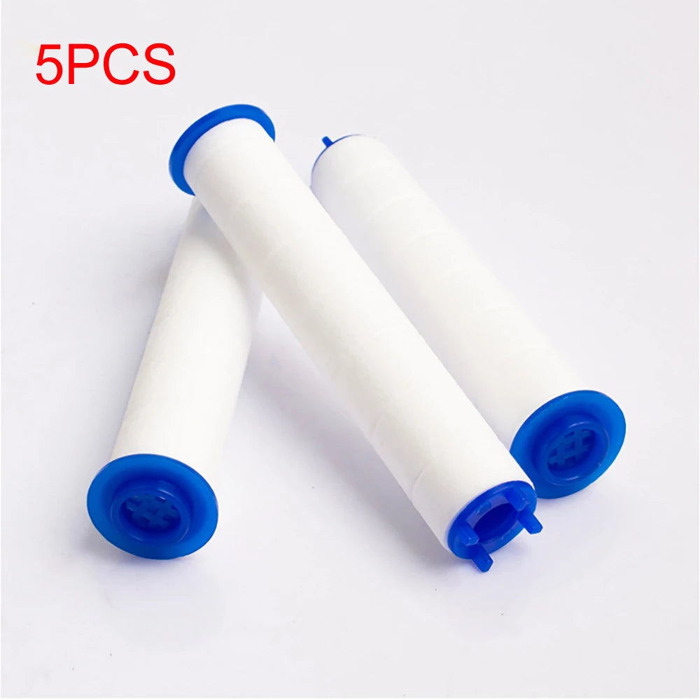 5 Pcs Shower Head Filter for Water Saving Flow 360 Degrees Rotating with Small Fan ABS Rain High Pressure Spray Nozzle SHOWER