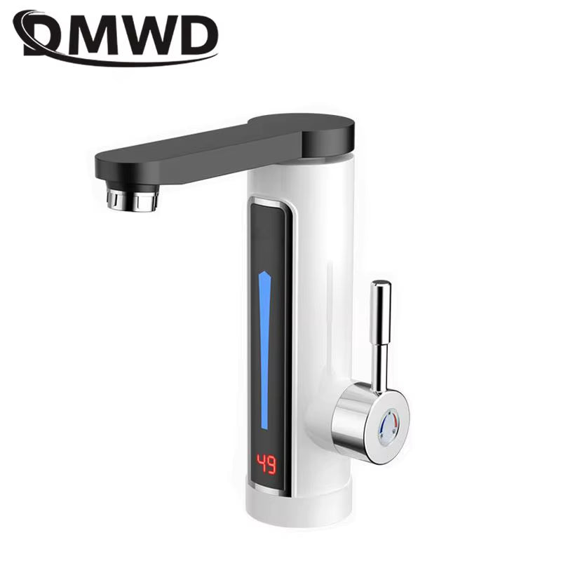 Household Instant Heating Faucet Electric Water Heater Hot Cold Dual-Use Tankless Tap Quick Heating LED Temperature Display